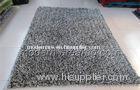 Mixed Black / White Malai Dori Polyester Shaggy Pile Rug, Contemporary Custom Area Rug