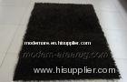 Customized Anti-Slip Anti-static Chocolate Polyester Shaggy Pile Rug, Concise Modern Decoration Carp