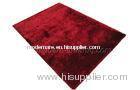 Wine Polyester Silky Shaggy Rug, Modern Floor Hand-tufted Carpet, Viscose Area Rugs