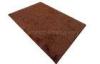 Modern Dark Brown Polyester 1200D Silky Shaggy Pile Rug With Silver Filament