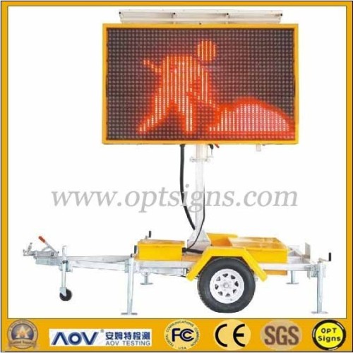 Portable Changeable Message Sign Australian B Size 5 Color With Display Size 2400mm*1500mm