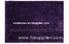 Dark Purple Polyester Shaggy Area Rug, Contemporary Home Decorating Rugs Custom