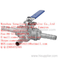 3 Way Hose Nipple Ball Valve (Q14F-16)