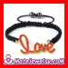 Crystal Word Love Connector Bracelet