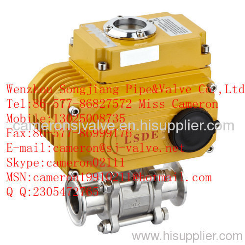 3-Pc Electric Ball Valve