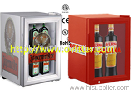 Beverage display cooler or Beer cooler showcase