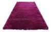 Hand Tufted Purple Polyester Shaggy Area Rug, Modern Shag Pile Rugs