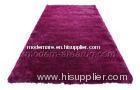 Hand Tufted Purple Polyester Shaggy Area Rug, Modern Shag Pile Rugs