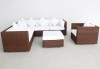 Outdoor rattan garden furniture pation sofa set round wicker