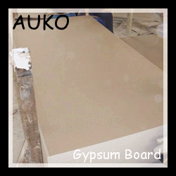 Perforated gypsum plasterboard for decorative