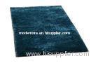 Hand-tufted Polyester Silky Shaggy Rug, Teal blue Indoor Rugs, Luster Shaggy Carpet