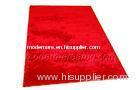 Modern Scarlet Polyester Silky Shaggy Rug, Home, Hotel, Floor Decorative Rugs