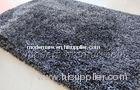 Hand-tufted Black White Polyester Shaggy Area Carpet Rugs, Home Decorative Area Rug