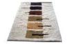 White Polyester 150D Silky Shaggy Rug Latex Cotton Canvas Backing, Modern Area Rugs
