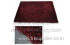 Red Polyester Shaggy Rug, Bathroom Bedroom Sitting Room Solid Color Rugs