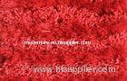 Contemporary Polyester Shaggy Pile Rug, Red Solid Color Rugs, Modern Home Carpet