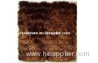 Brown Polyester Luster Shaggy Pile Rug, Contemporary Solid Color Rugs Carpets Custom