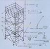 High - Grade Vertical 1.0m, 2.0m, 3.0m Rubber, Steel Castors Cuplock Scaffolding System