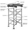 Stackable Galvanize 2520 - 3900mm Adjustment Shoring Scaffolding For Building, Projects