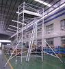 Painting Plastering Safety Adjustble Multi Purpose Scaffolding / Mobile Aluminium Scaffolding Tower