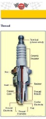 equal to NGK Traditional Marine Spark Plug #B8HS-10