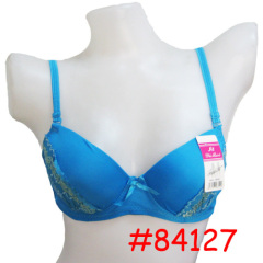 Cheap Plaid lady's bra lace fabric bra women underwear stock factory