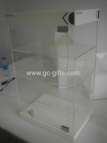 Countertop lockable acrylic display showcases