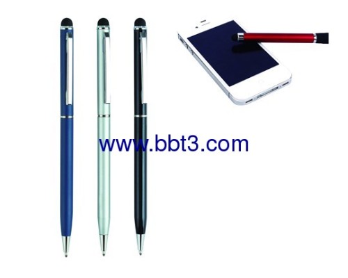 Promotional slim metal stylus ballpoint pen