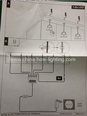 1W LED High Power LED Cabinet Downlight Flexible Combination Set
