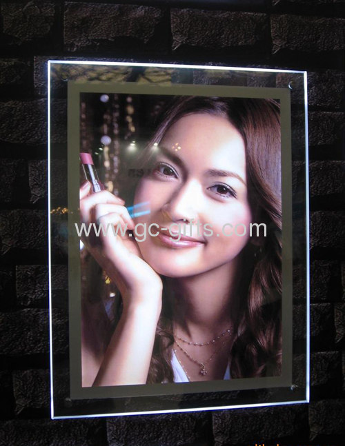 Wallmounted slim led poster frame A2 size