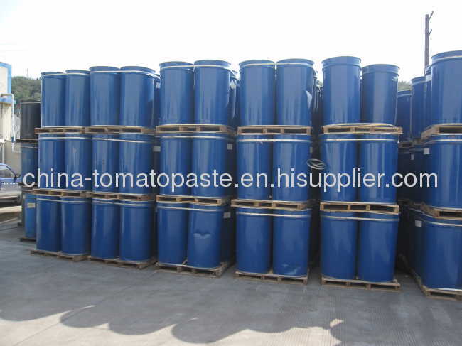 220 liters Drum packing in aseptic bag in iron drum packing tomato paste