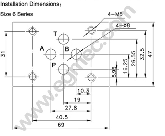 D03 (NG6) Rexroth Hydraulic Directional Solenoid Operated Spool Valve