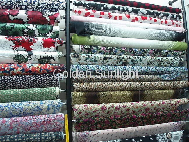 100% polyester floral design pleated chiffon fabric