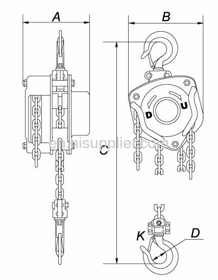 Supply MINI Type Manual Chain Hoist