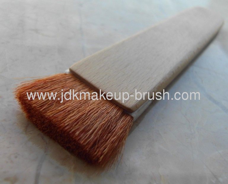 Natural Goat Hair Cosmetic Compact Blush Brush 