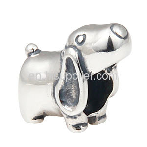 Wholesale 925 Silver Animal Beads european Dog Charm Fit Bracelets