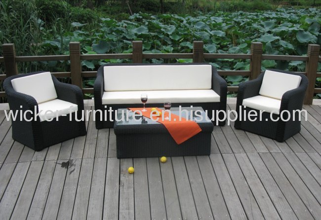 4pcs outdoor wicker furniture 