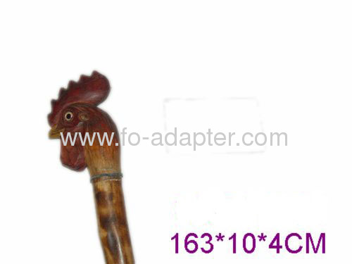 Long Cock Shape Wooden Walking Stick