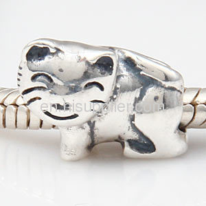 Wholeslae 2013 Newest Designer Sterling Silver european Cat Charm Beads