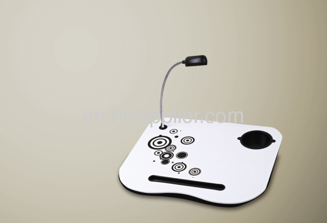 Laptop desk with led light/laptop cushion