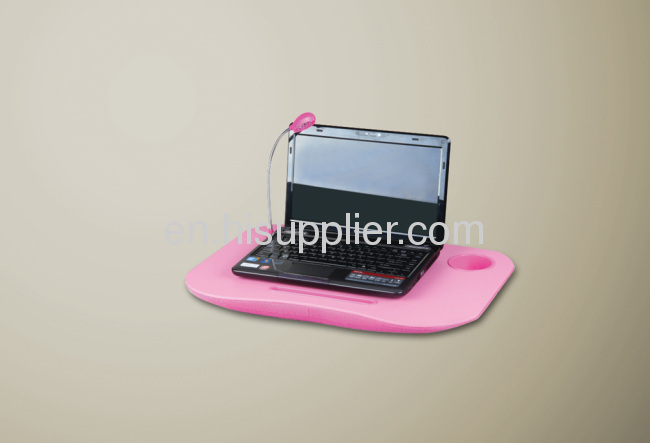 Laptop desk with led light/laptop cushion