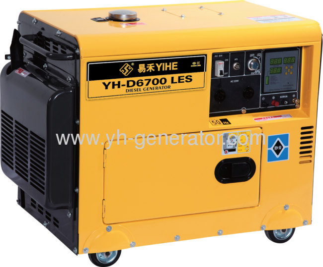 5KW 220V 4-stroke 3600rpm Air-cooled silence diesel generator