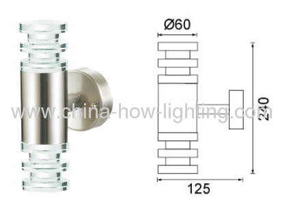 Crystal LED Garden Lamp IP44 by Steel Stainless with Epistar Chips Different Sizes Available