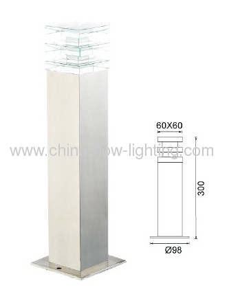 LED Wall Lamp IP44 Crystal Diffuser with Steel Stainless Body using Epistar Chips