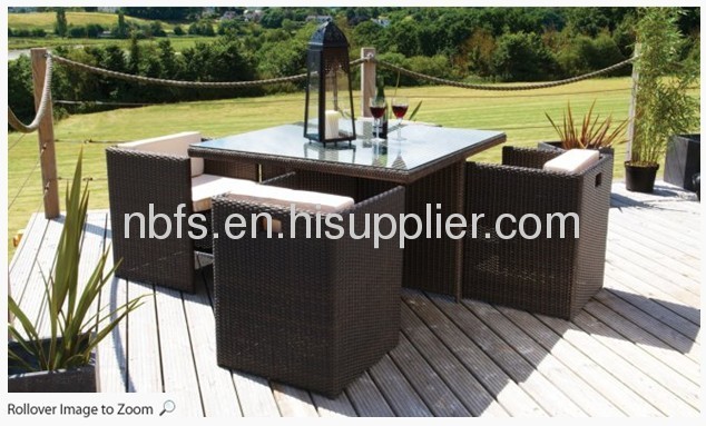 Patio Furniture Outdoor Rattan Wicker Dinning Sets