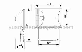 ip65 energy saving lamp 125W floodlight E40