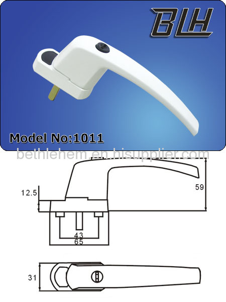 Powder coating window handle