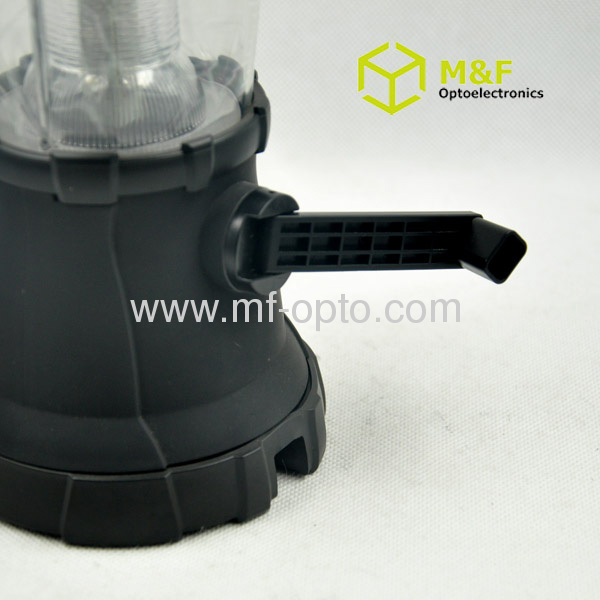 Outdoor dynamo high power led camping lantern with solar panel 