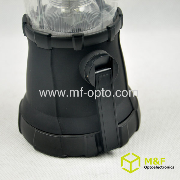 Outdoor dynamo high power led camping lantern with solar panel 