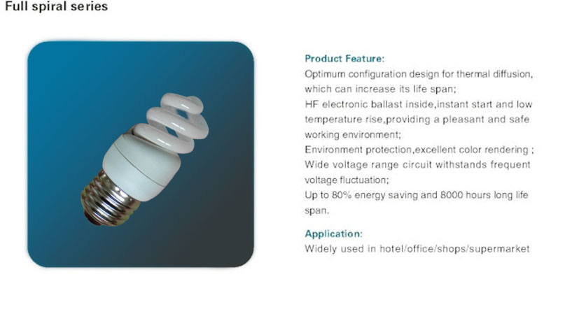 5w full spiral t2 cfl 